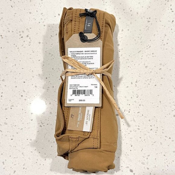NWT Prana Halle Straight Pant - Short Inseam in Earthbound - Size 14 - Picture 9 of 13